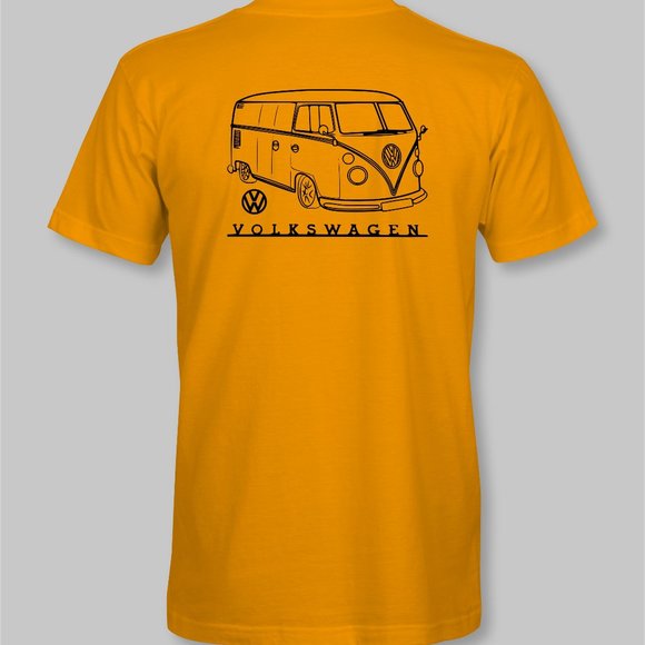 Volkswagen VW Custom Lowered Bus Retro T-Shirt - New - Picture 7 of 10